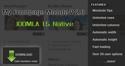 My Front Page Module V2