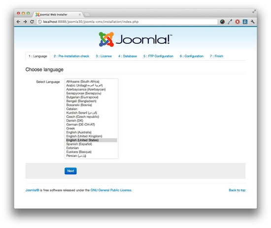 Установка CMS Joomla 3.0