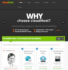 BT CloudHost - шаблон для хостинга
